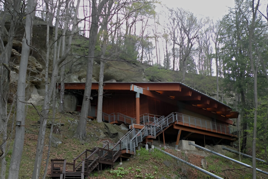 Meadowcroft Rockshelter - west of Avella in Washington County