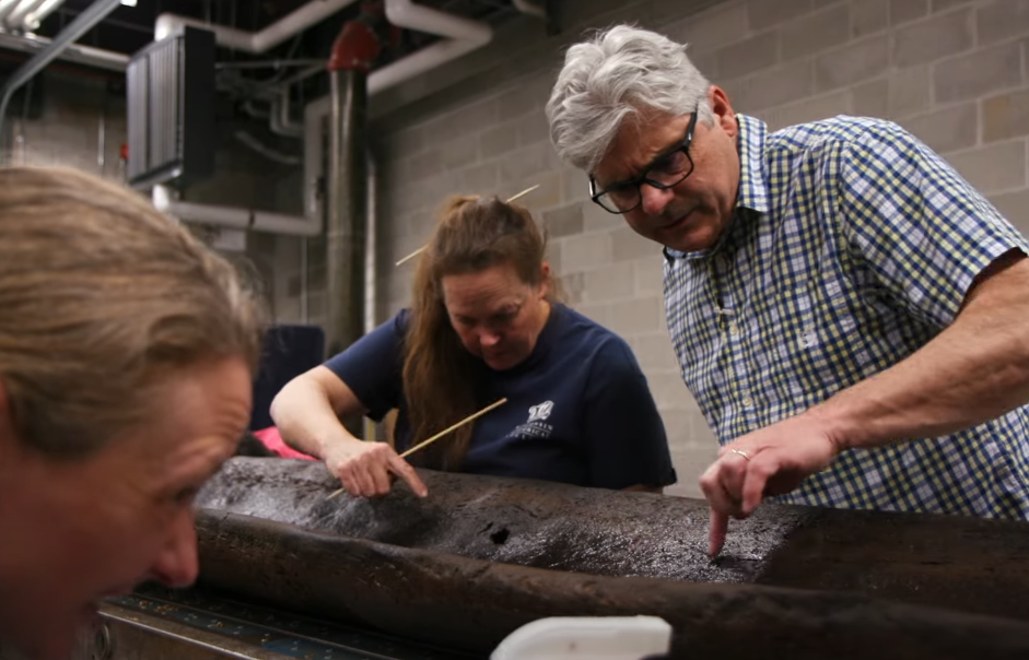 A screenshot of the video LAKE MENDOTA CANOES: CONNECTING PAST & PRESENT