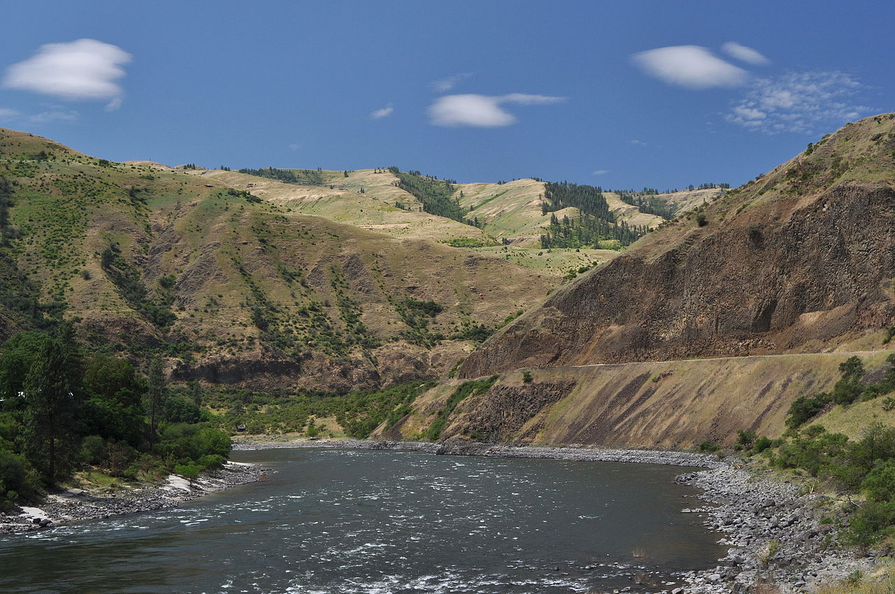 Along the lower Salmon River at Cooper's Ferry near Cottonwood