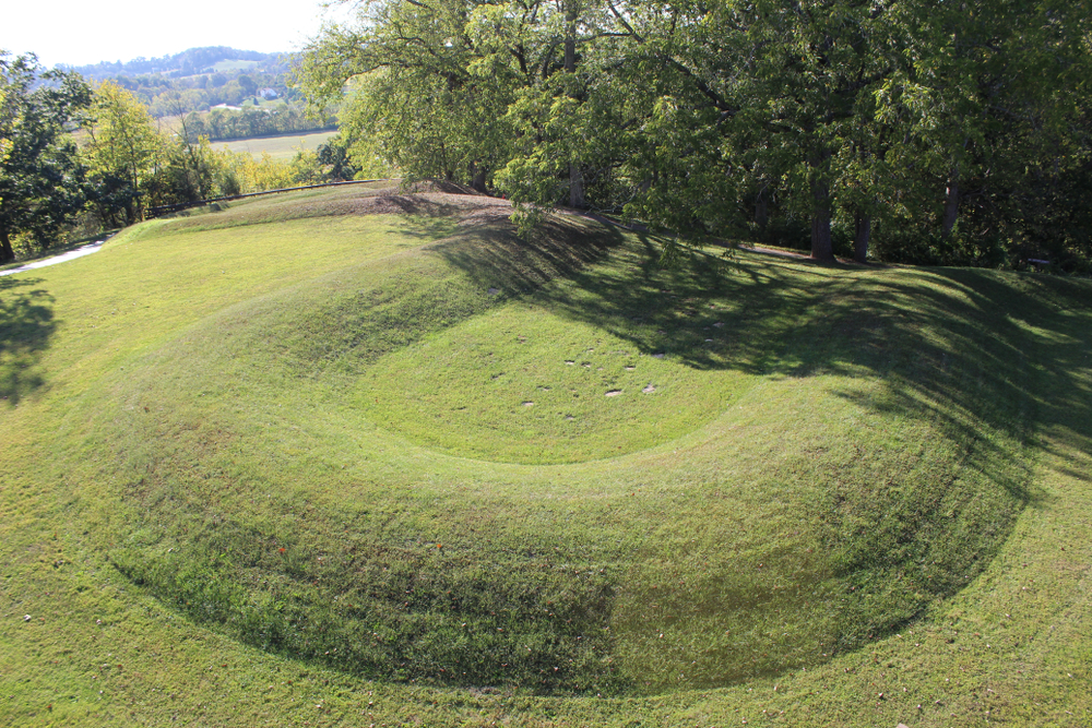 Serpent Mound Ohio during the day