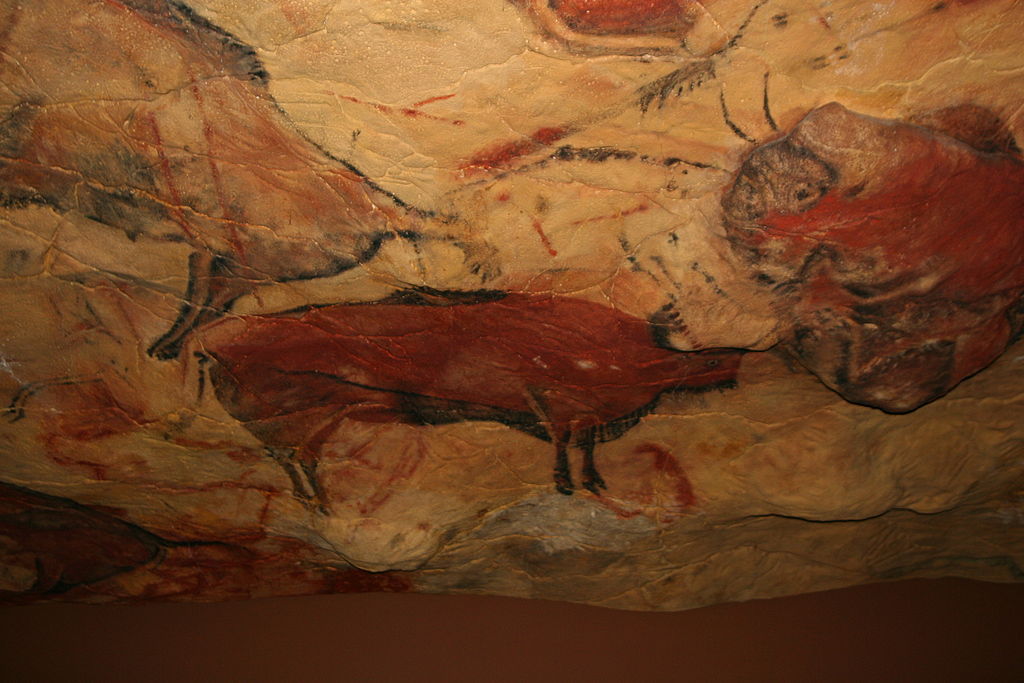 Bison paintings in cave