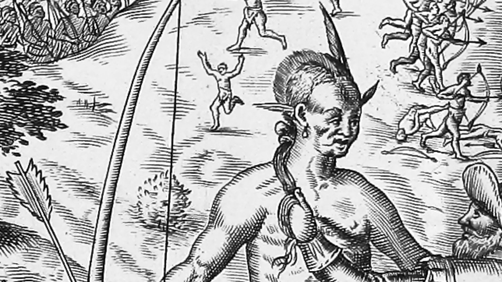 File:John Smith taking the King of Pamavnkee prisoner - etching.jpg