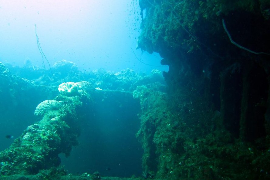 The Fujikawa Maru in Truk Lagoon