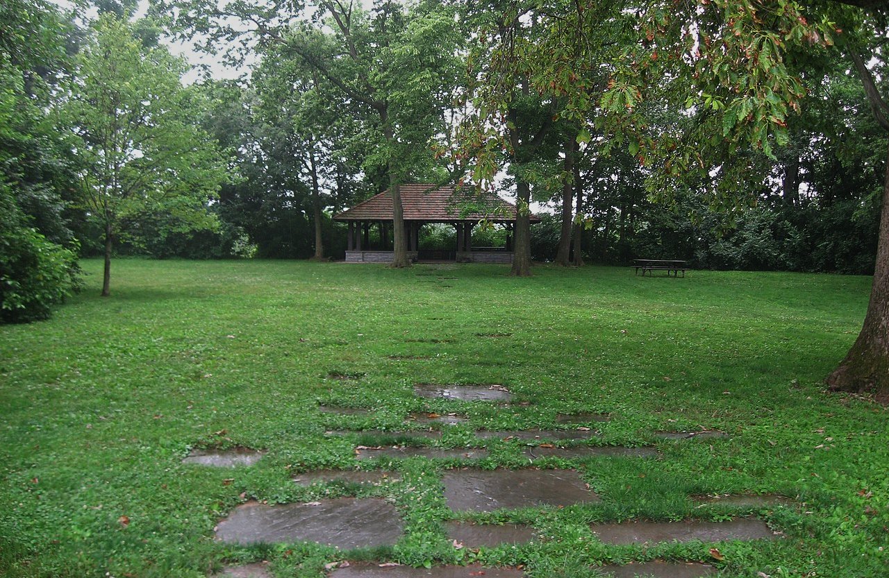 Overview of the Madisonville Site, located in a park off the southern end of Mariemont Avenue in Mariemont