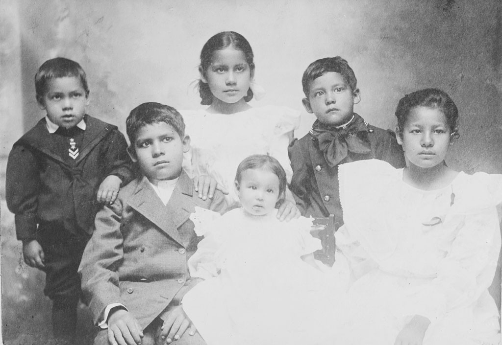 Group Portrait Of Six Choctaw Children - 1908