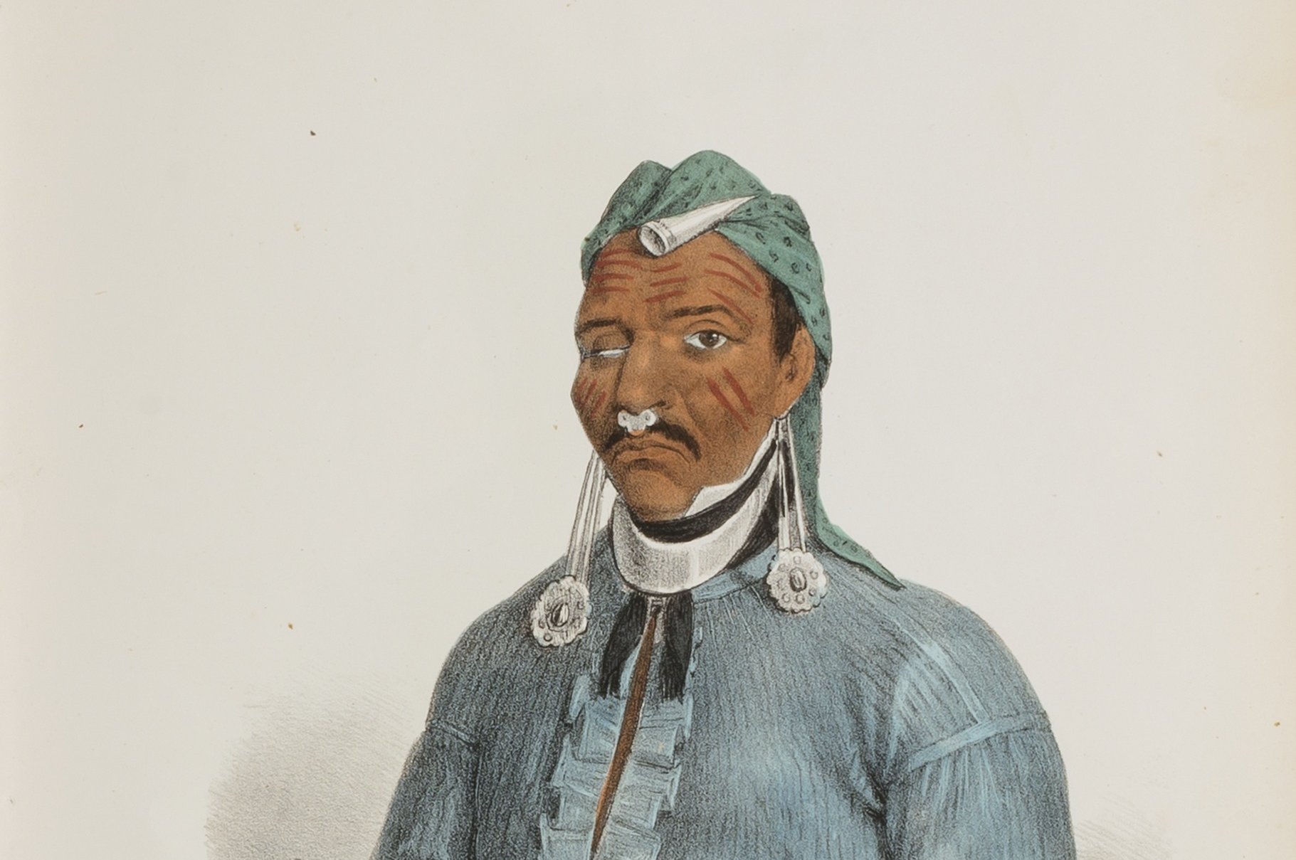 TENS-QUA-TA-WA or The One Who Opens the Door; Shawnese Prophet (Brother of Tecumthe)