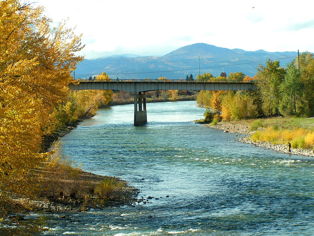 Landscape Photo of the Clark Fork River, Missoula, Montana, USA