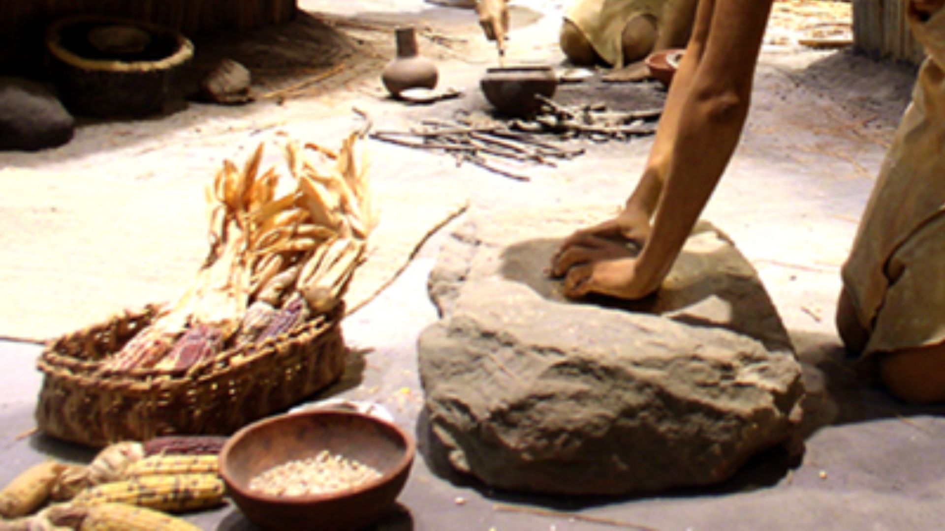 File:Cahokia diorama of woman grinding maize HRoe 2010.jpg