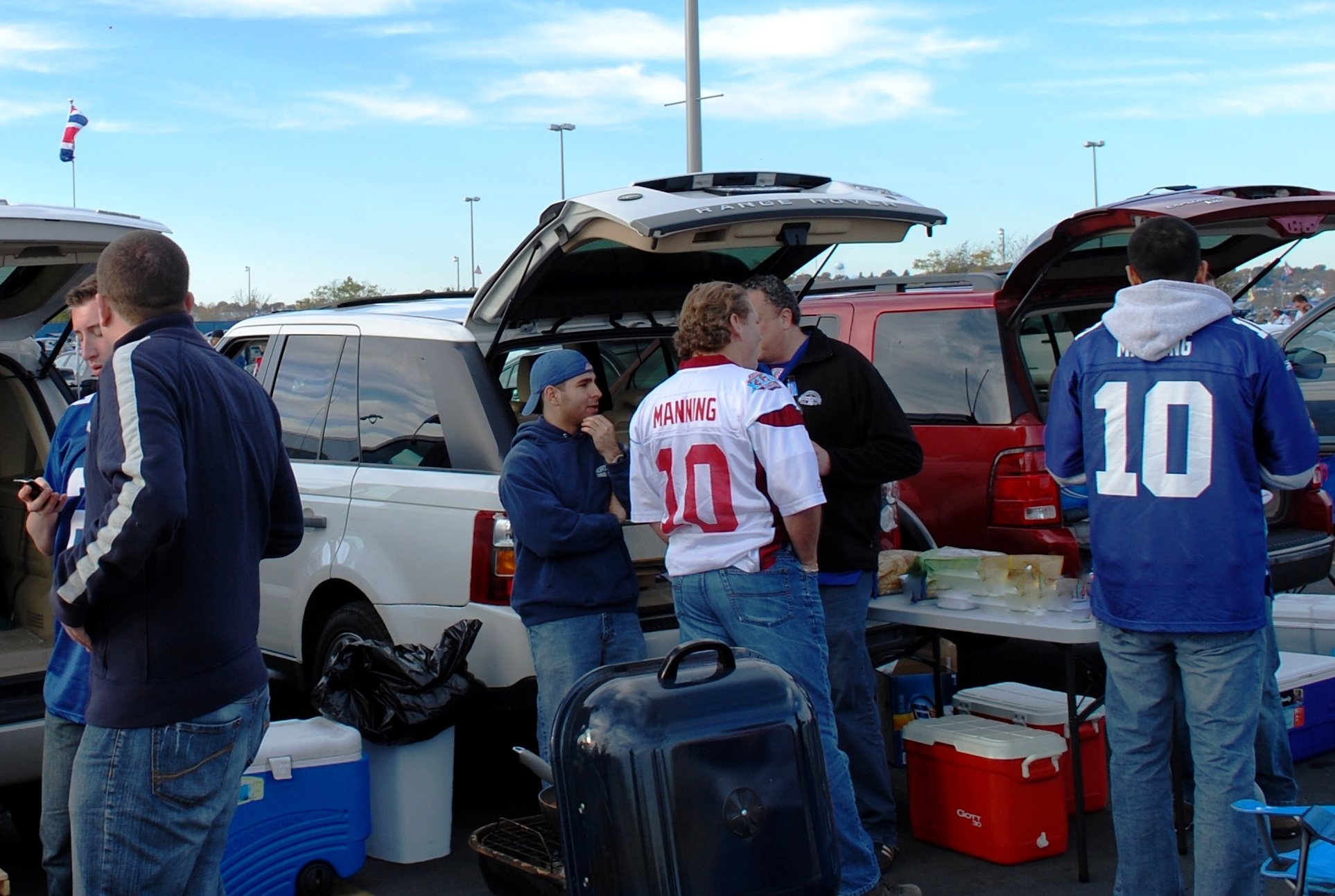 A tailgate party in 2009