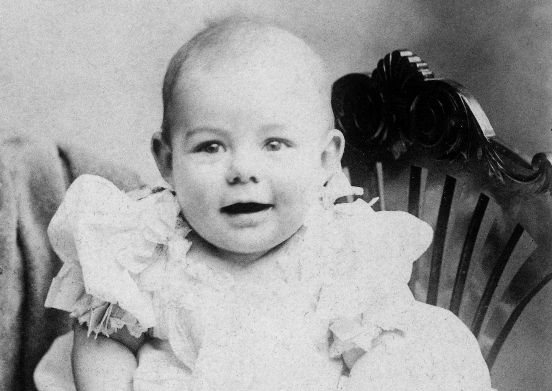 Ernest Hemingway as a baby, circa 1900