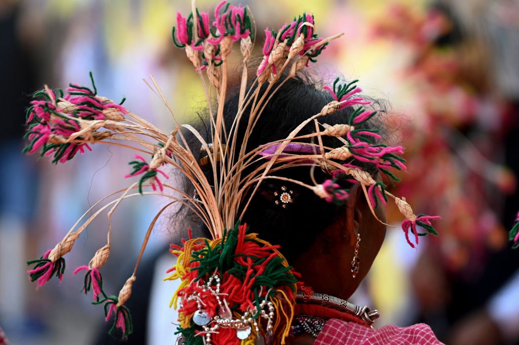 woman from the Baiga tribal community