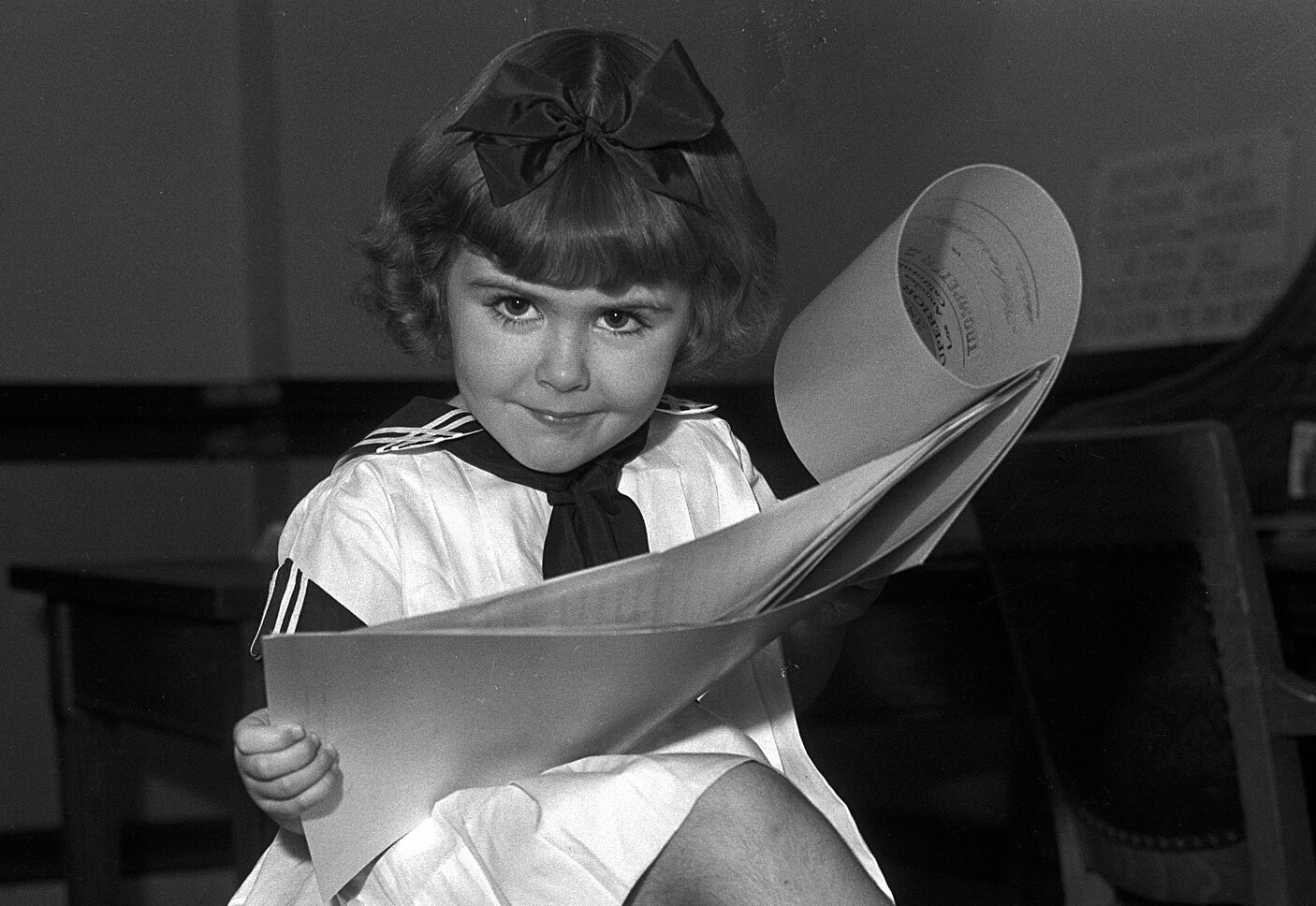 Juanita Quigley With Her Contract