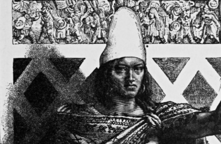 1892 illustration of Moctezuma II