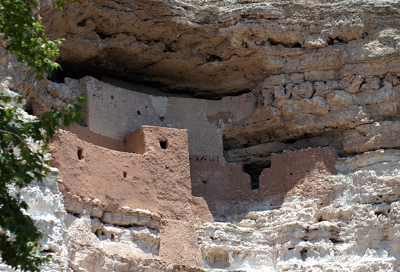 Ancient cliff dwellings of the Sinagua people at Montezuma Castle National Monument.