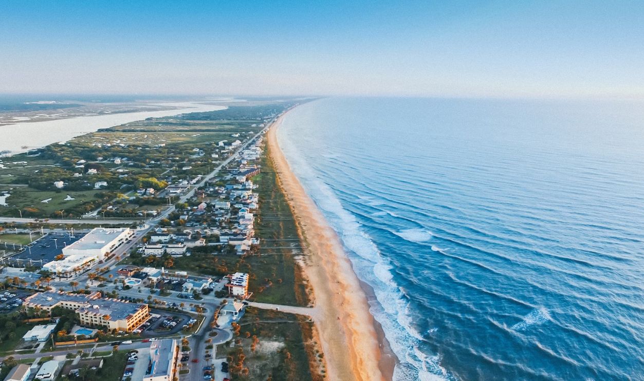 coastline of St. Augustine, Florida