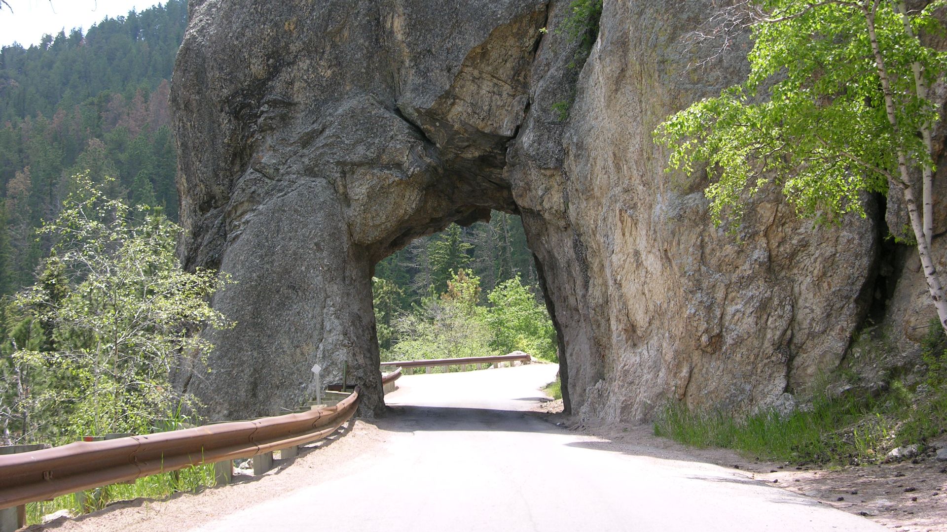 File:One-lane tunnel to Iron Mountain in South Dakota Black Hills.jpg