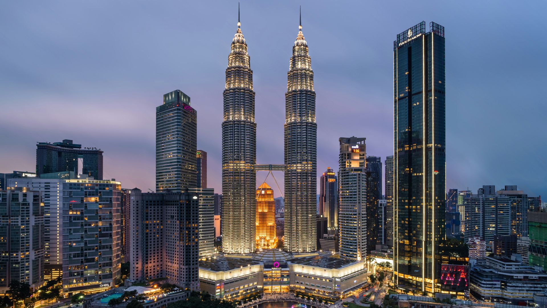 high rise building during night time