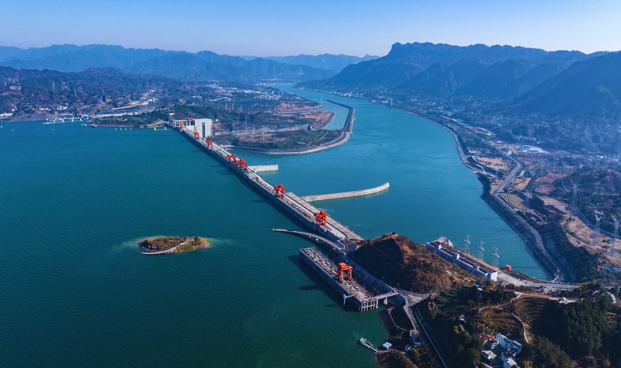 Gettyimages - 2191916208, Three Gorges Dam The Three Gorges Dam is seen in Yichang, Hubei province, China, on January 5, 2025.