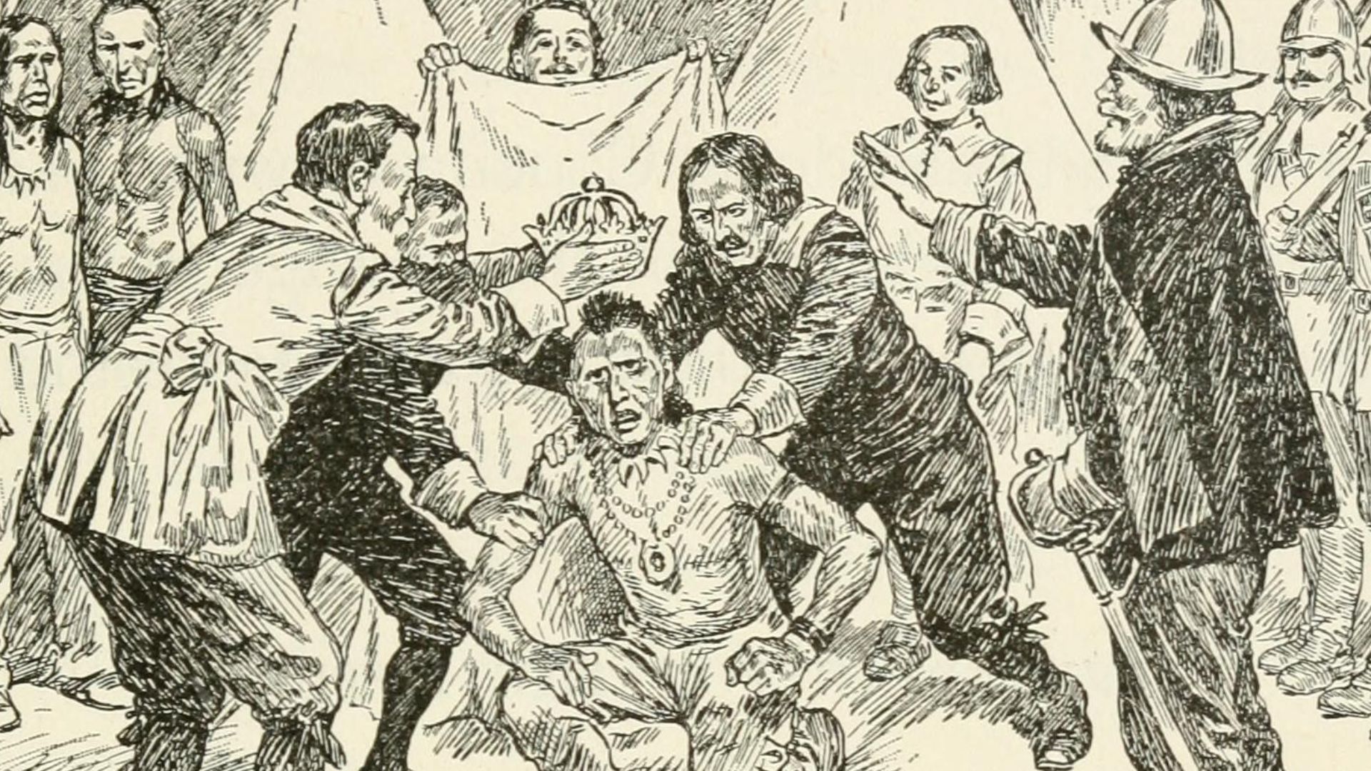 File:Crowning Powhatan image from page 136 of Richard of Jamestown a story of the Virginia colony (1910).jpg