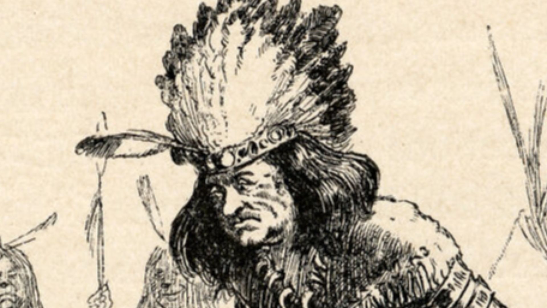 File:John Brougham as Chief Powhatan and Georgina Hodson as Pocahontas in a scene from