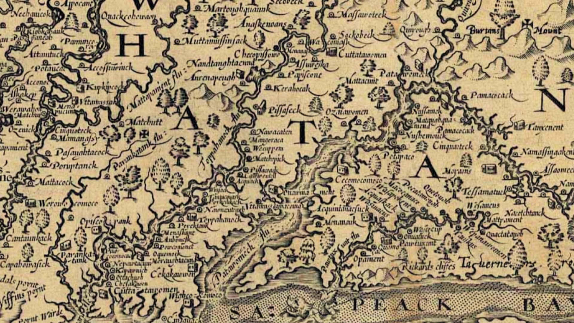 File:Detail of 1608 Smith Map showing the Patawomeck River.jpg