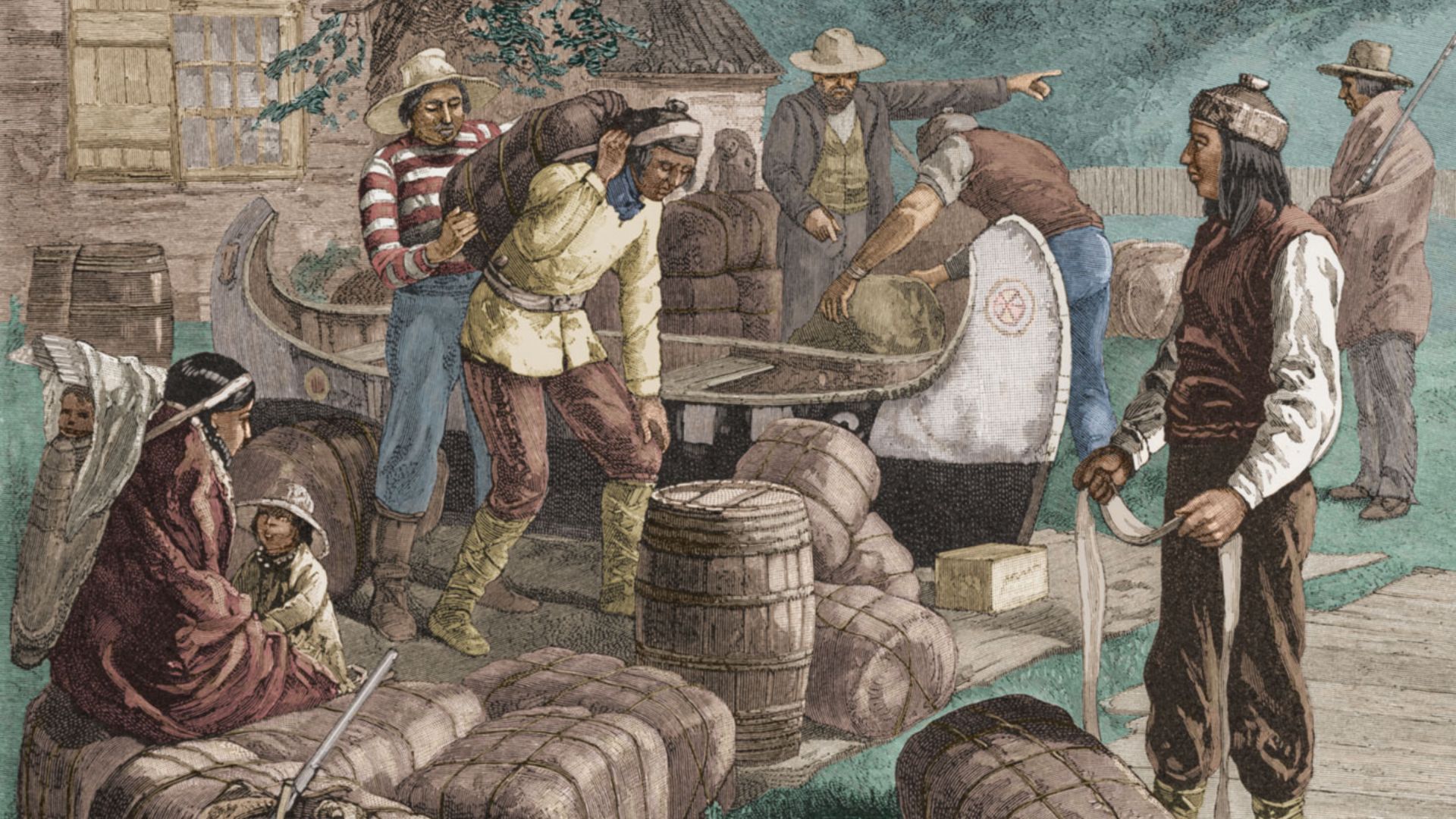 File:Indians at a Hudson Bay Company trading post.jpg