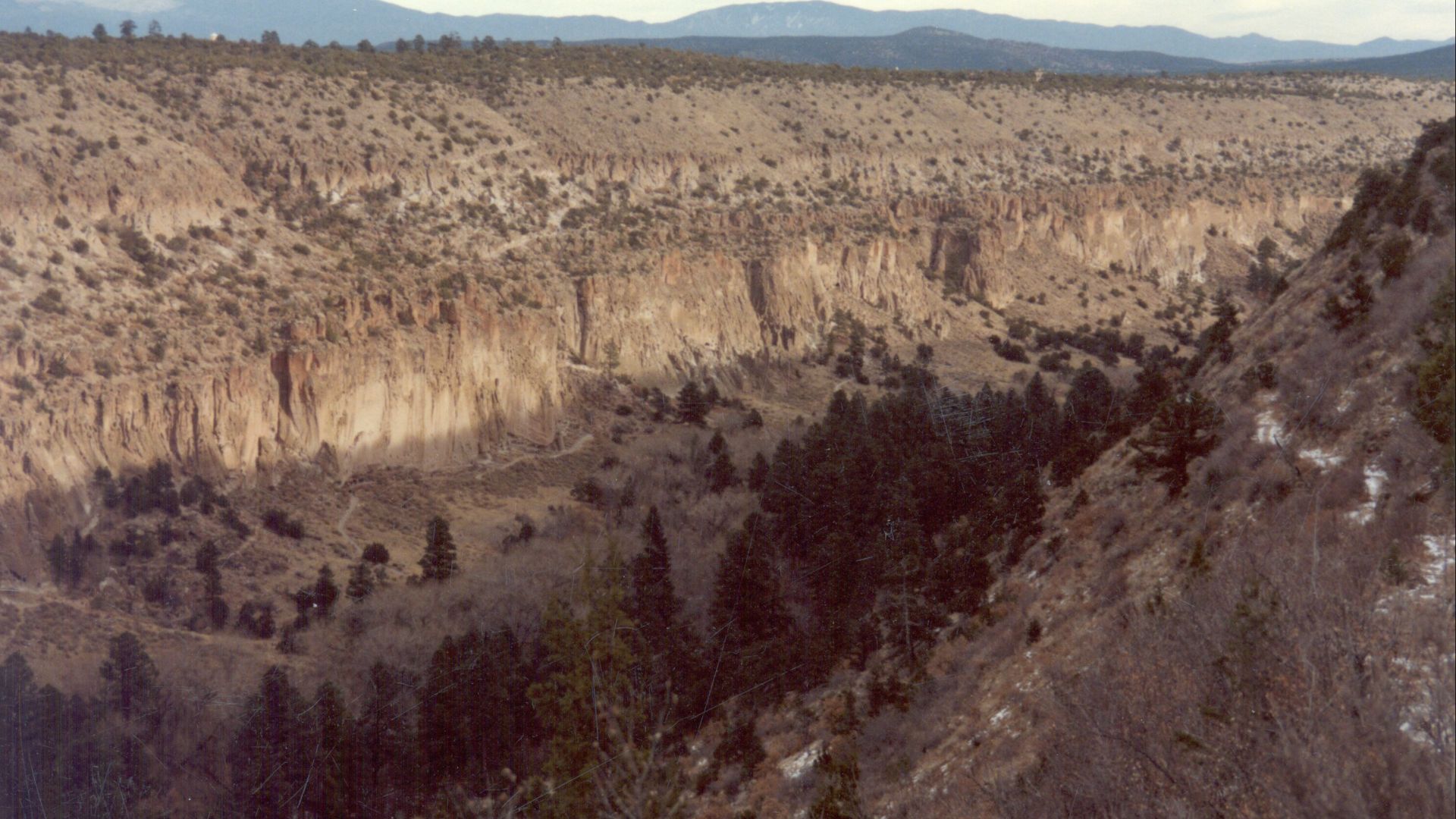 File:Frijoles Canyon South from Backcountry trail.jpg
