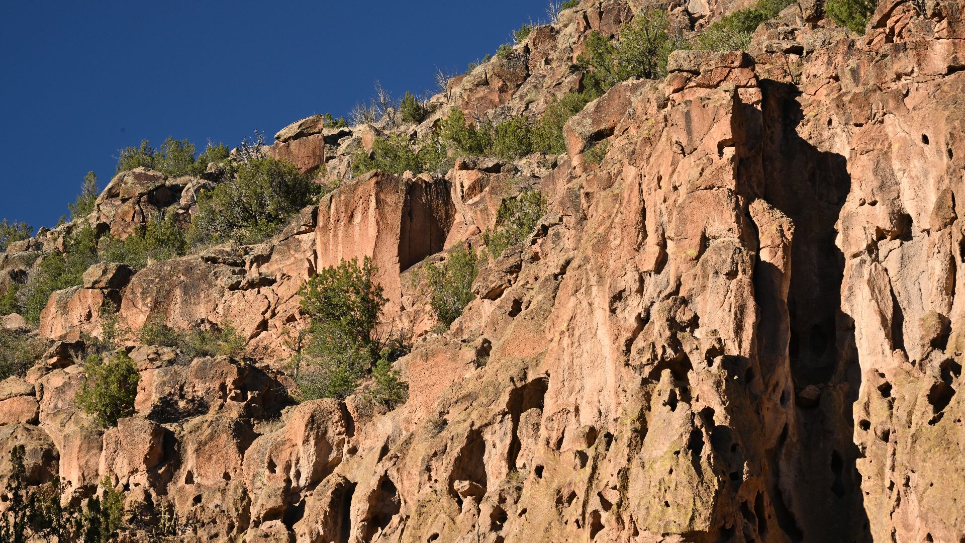 File:Cliff above Frijoles Canyon Bandelier National Monument NM 2023-10-17 17-12-07 1.jpg