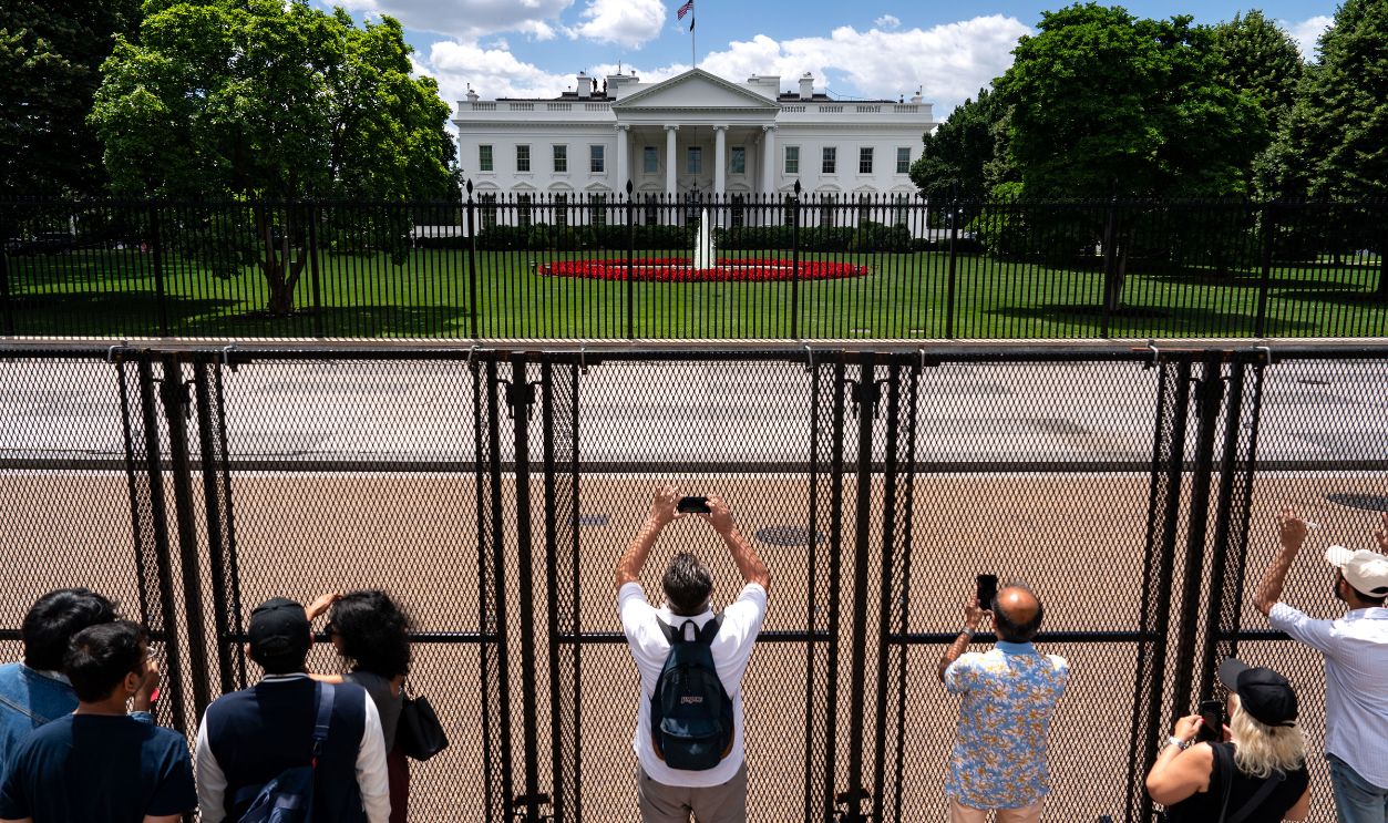 Security Fence Installed Around White House