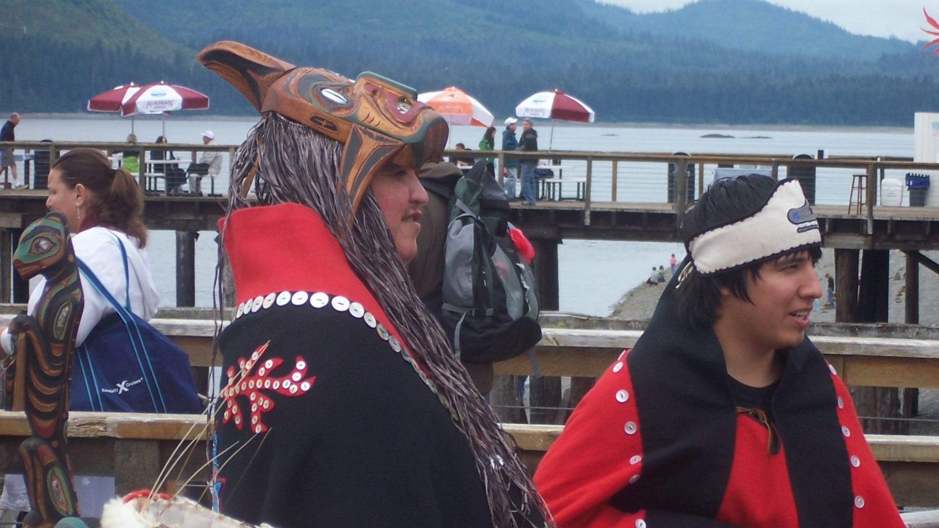 File:Tlingit garbed people and items at Icy Strait Point 2009.jpg