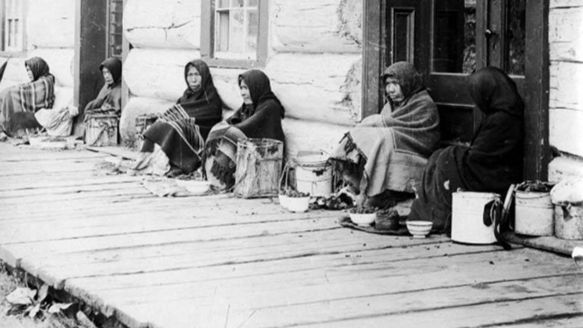 File:Tlingit women selling wares on sidewalk, Sitka, Alaska, circa 1905 (AL+CA 6729).jpg