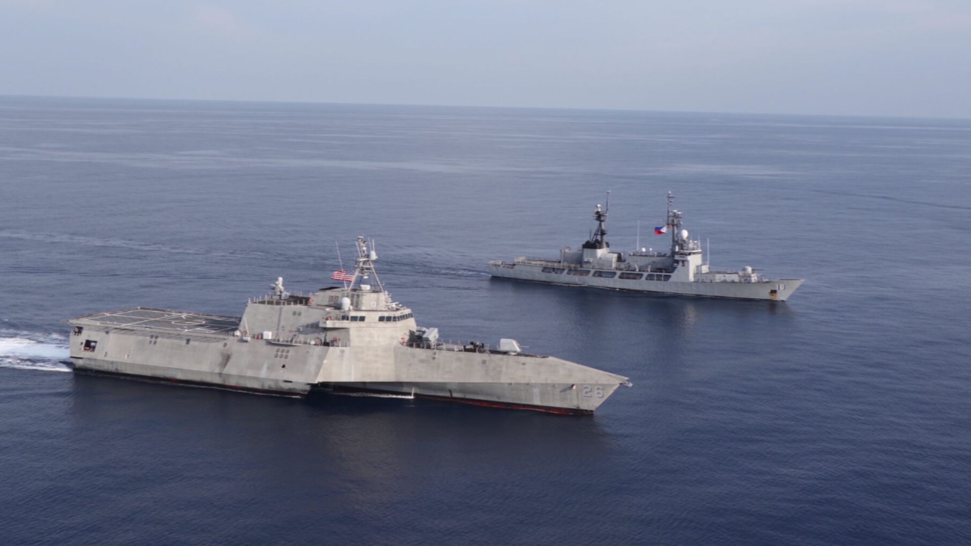 File:USS Mobile (LCS-26) BRP Ramon Alcaraz (PS-16) South China Sea 31 July 2024.png