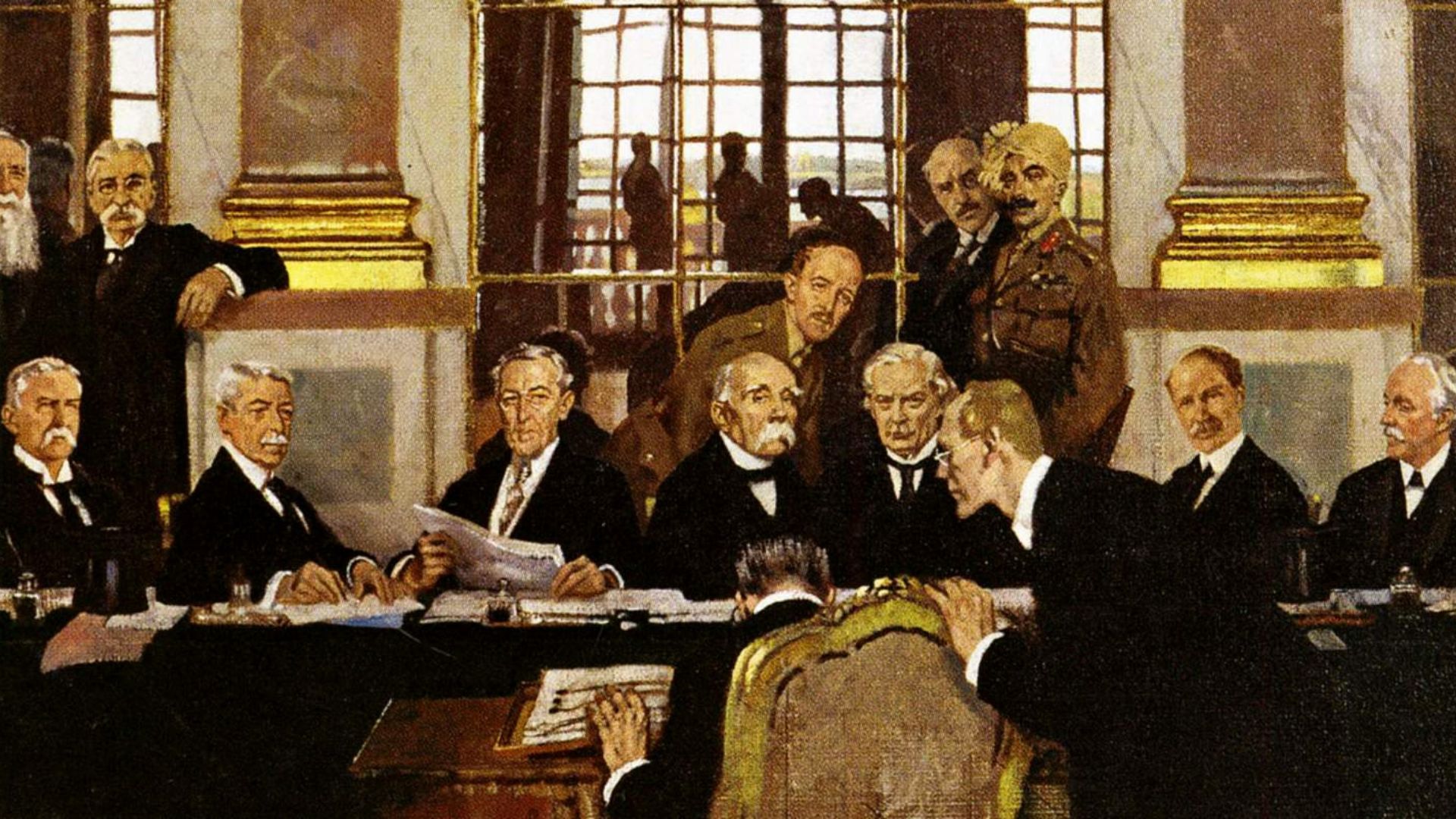 File:William Orpen – The Signing of Peace in the Hall of Mirrors, Versailles 1919, Ausschnitt.jpg