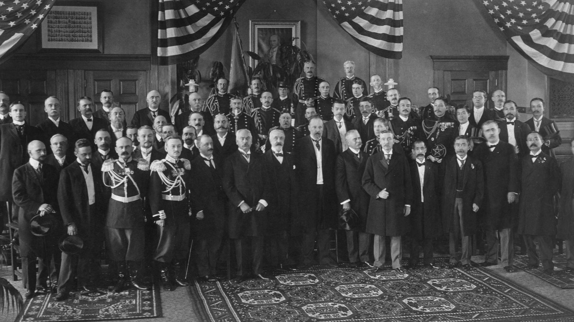 File:Verhandlungen zum Vertrag von Portsmouth 1905 - Empfang der Delegierten.jpg