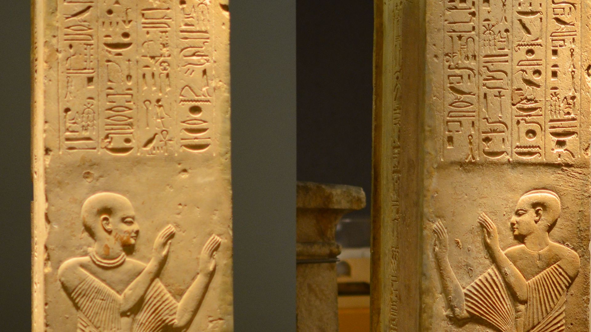 File:Pillars from the Tomb of Ptahmes AvL.JPG