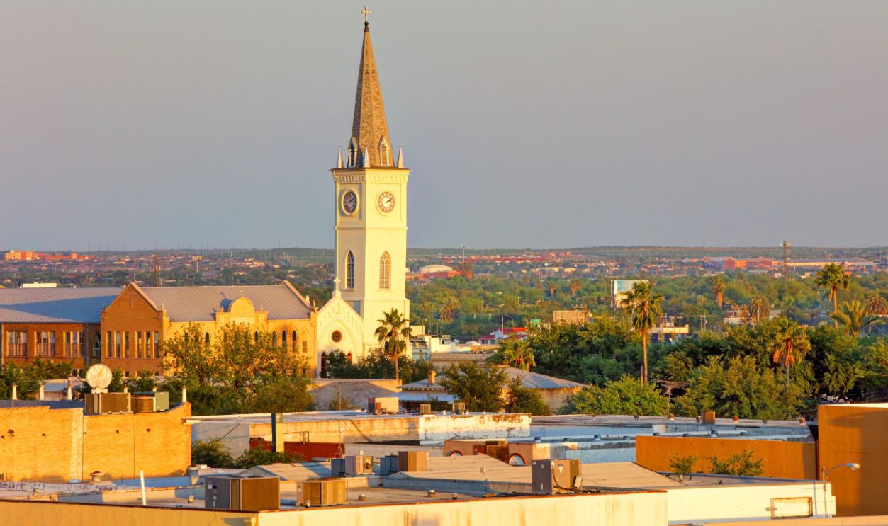 Laredo is the county seat of Webb County, Texas, United States, on the north bank of the Rio Grande in South Texas, across from Nuevo Laredo, Tamaulipas, Mexico.