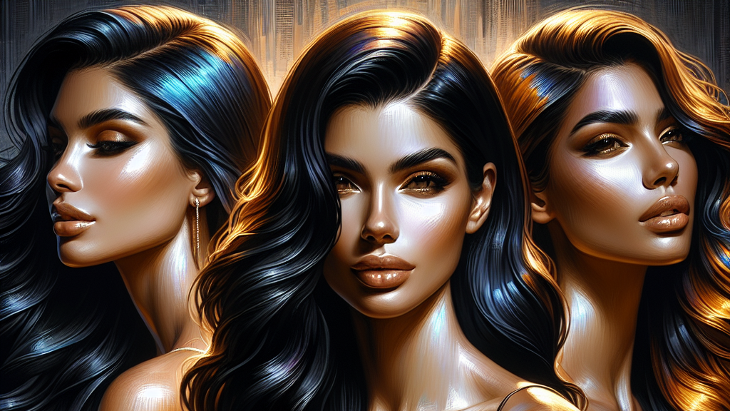 Glowing radiant ladies