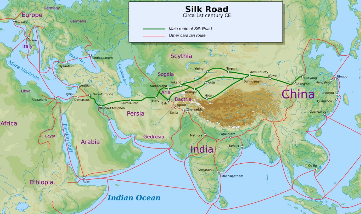 File:Silk Road in the I century AD - ca.svg