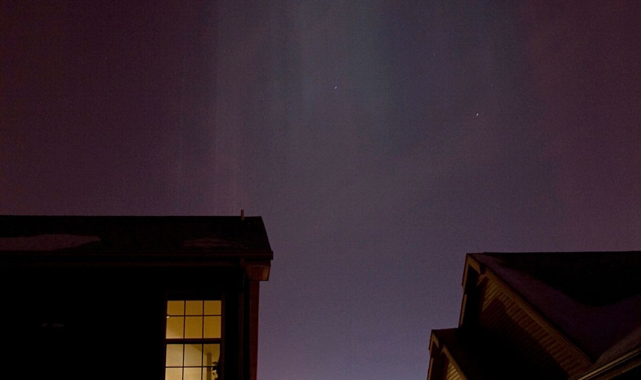 The Light Pillars Of Hudson, Wisconsin