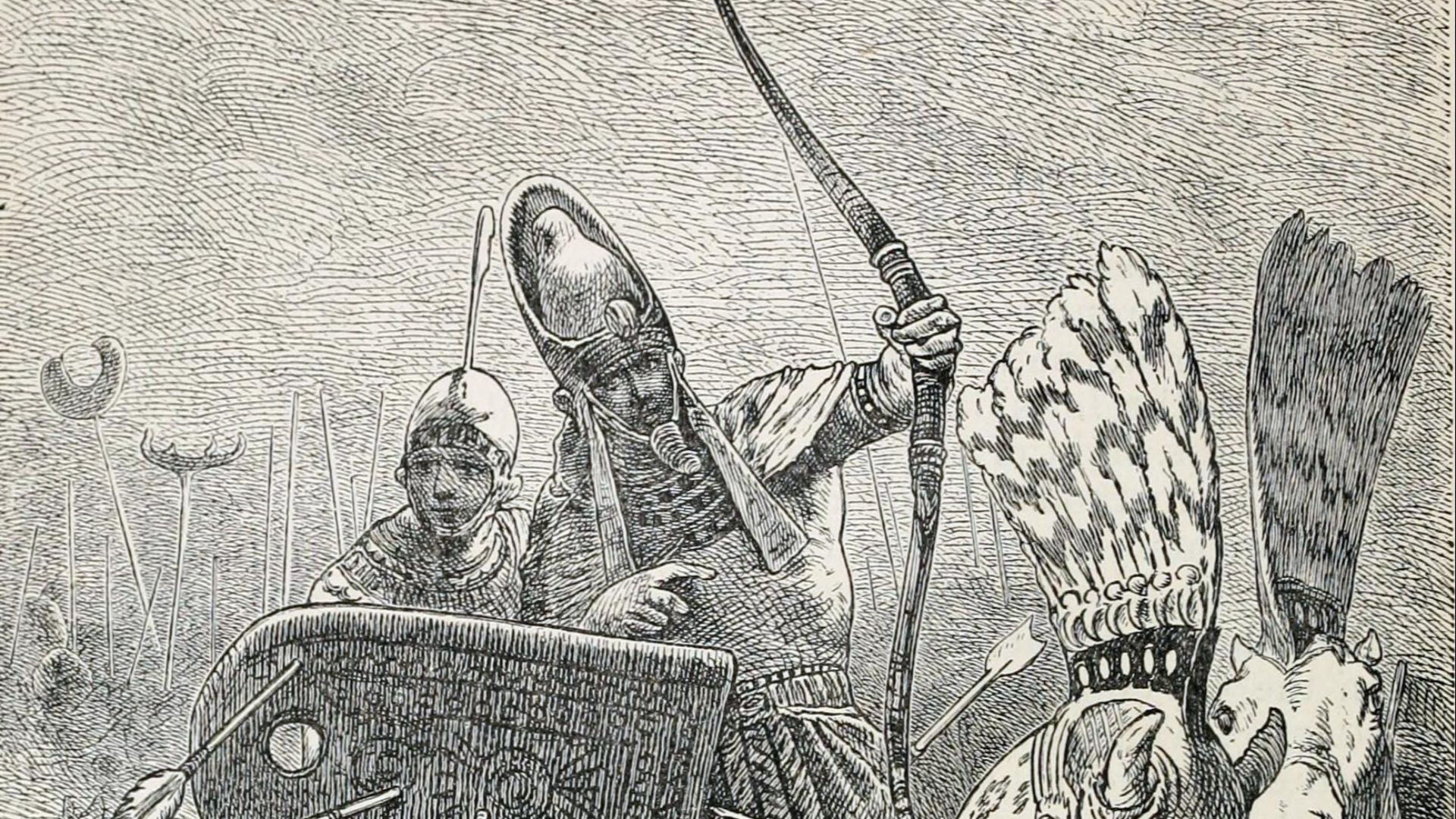 File:The great Sesostris (Rameses II) in the Battle of Khadesh.jpg