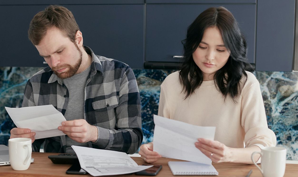 Parent checking Report Cards