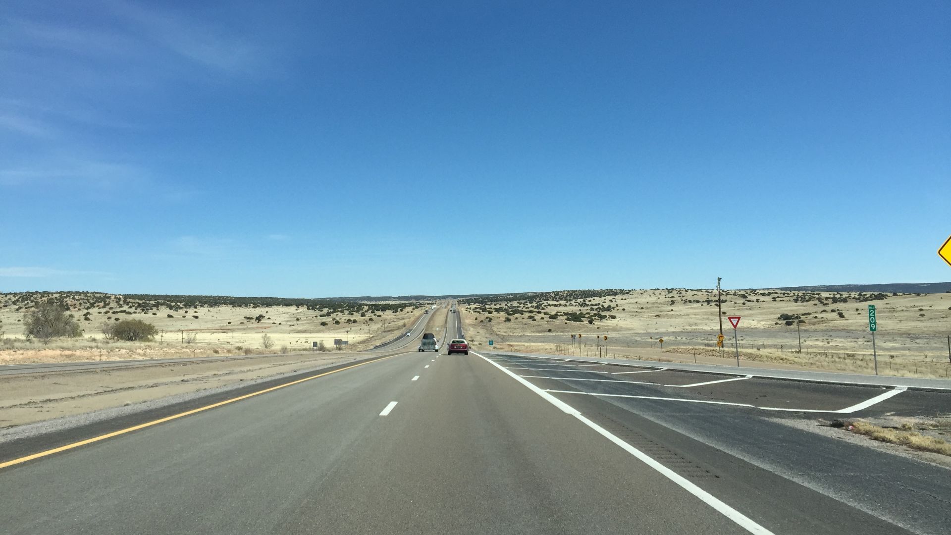 File:2016-03-21 14 06 17 View east along Interstate 40 at milepost 209 east of Moriarty in Torrance County, New Mexico.jpg