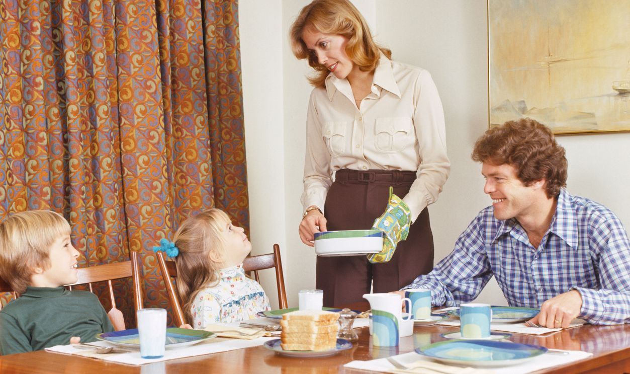 Family Dinners Meant Sitting At The Table