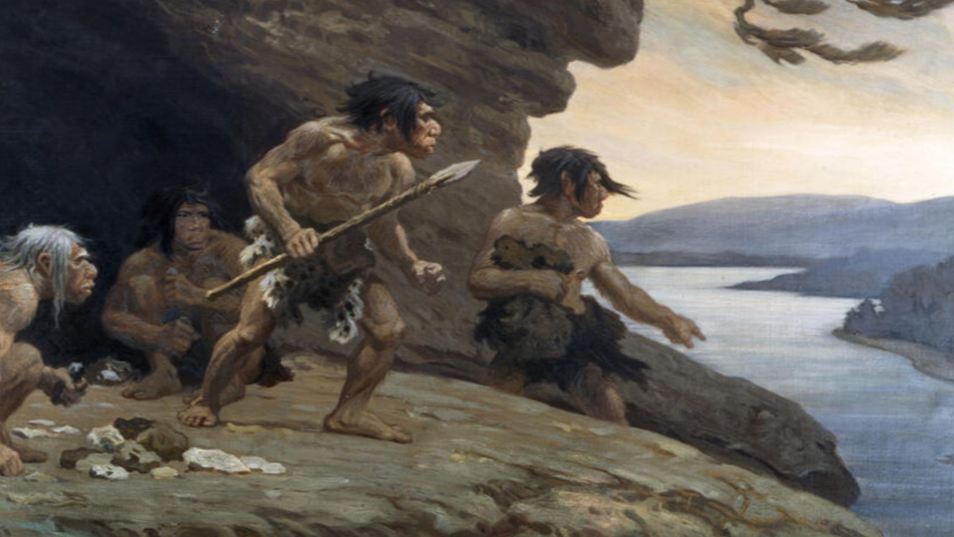 File:Neanderthal Flintworkers (Knight, 1920).jpg