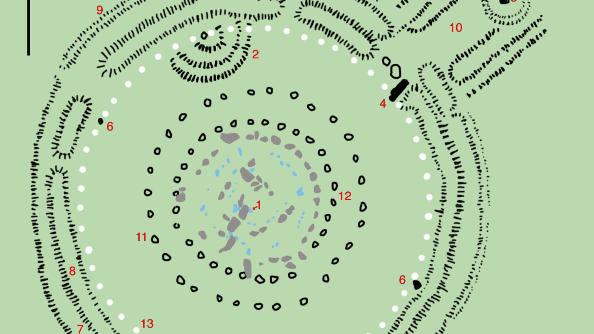 File:Stonehenge plan - with numbers in red.png