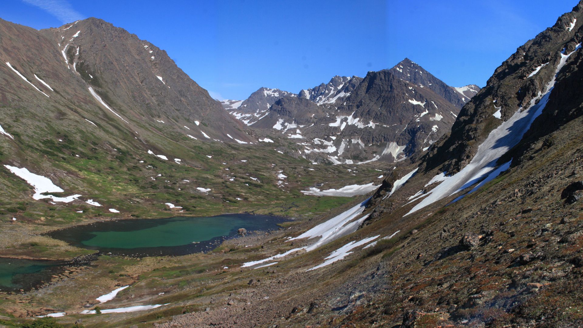 File:Stitched shot of the Williwaw Lakes, Chugach State Park, Alaska (3777143268).jpg