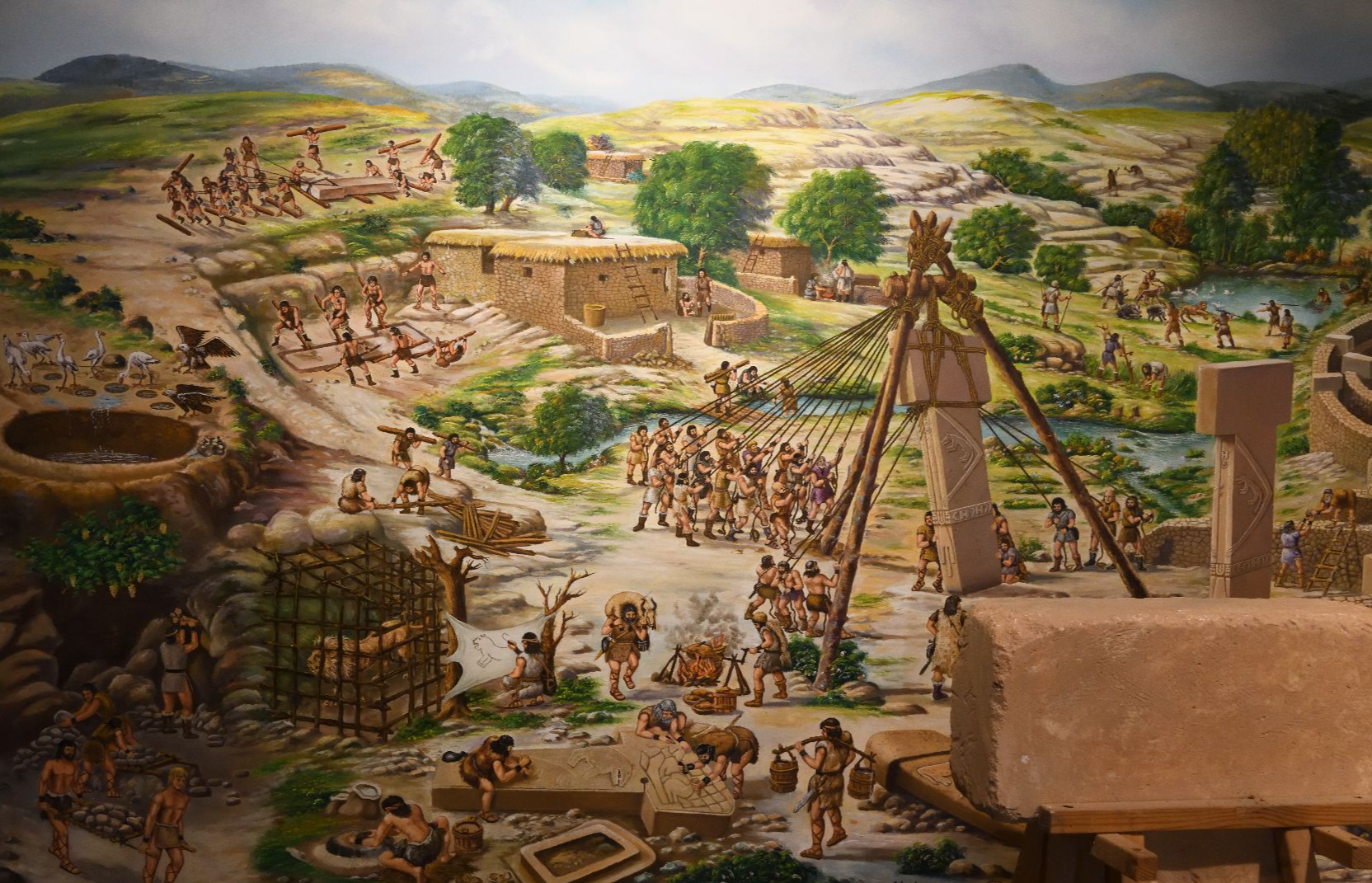 File:Urfa City museum Göbekli Tepe construction impression 5428.jpg