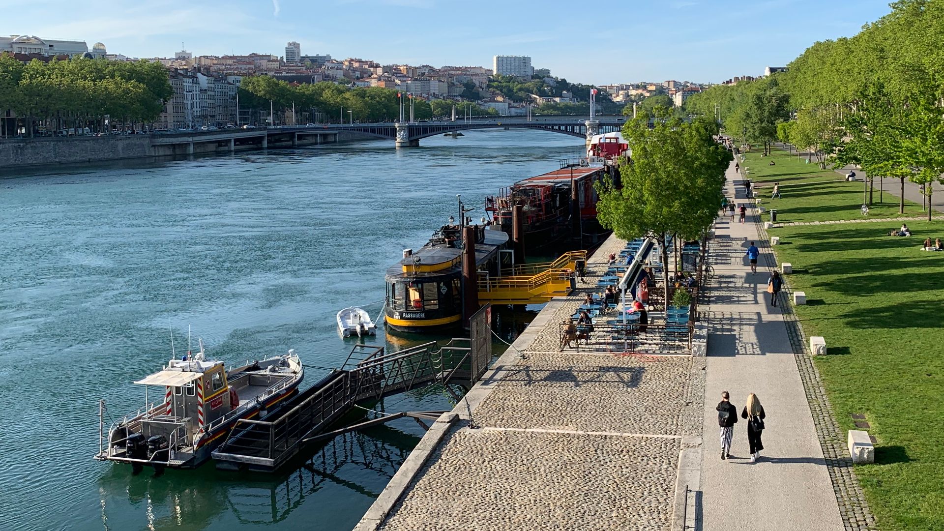 File:Vue du Rhône depuis le Pont Wilson (Lyon), mai 2019.jpg