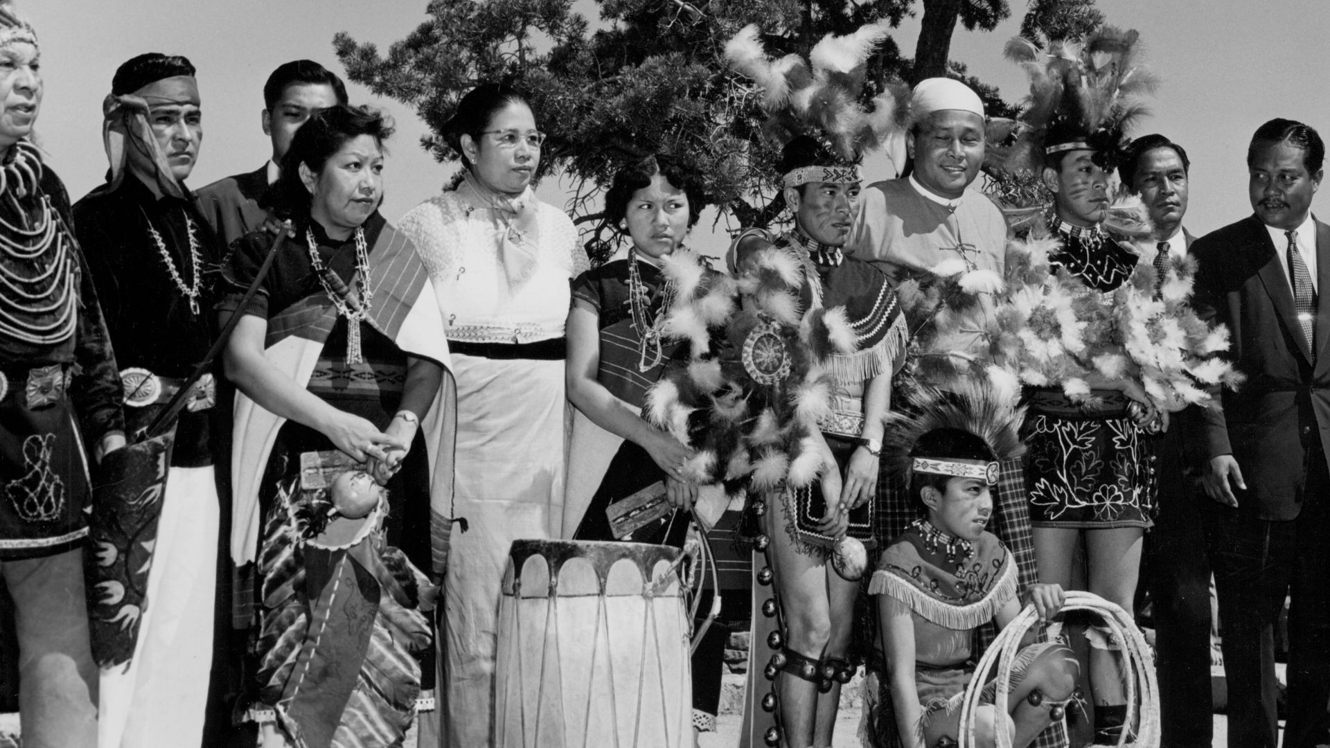 File:03117 Grand Canyon Historic Burma's Prime Minister with Hopi Dancers 1955 (5020236879).jpg