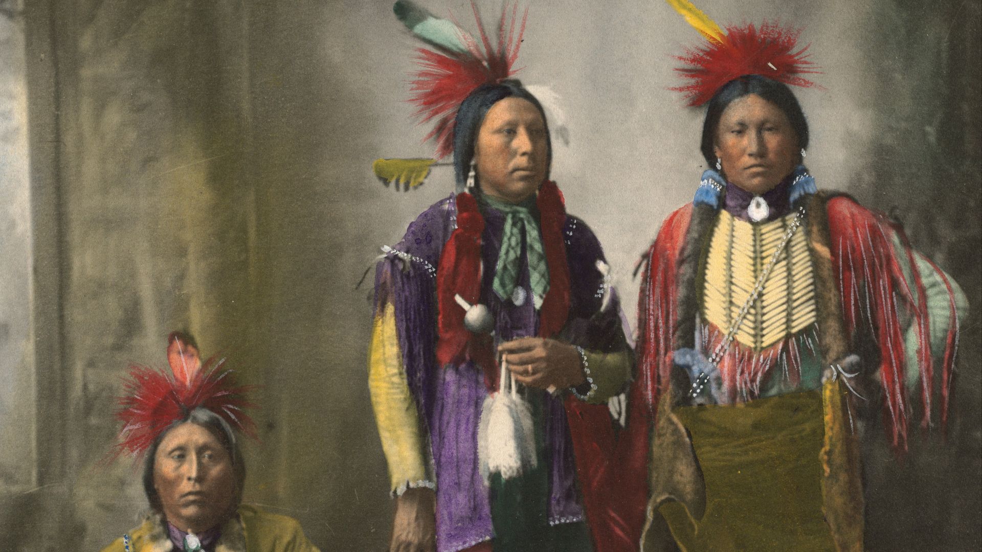 woman in red and yellow dress